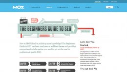 SEO tutorials Moz beginner guide