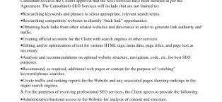 SEO Service Agreement