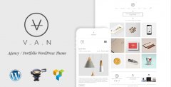 VAN- Minimalist Agency, Photo Gallery Shop Theme - Creative WordPress