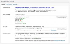 WordPress SEO plugin - snippet preview